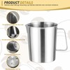 WANDGU 1 Litre Stainless Steel Measuring Jug: Milk Jug Made