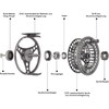 Goture Fly Reel Fly Fishing Reels Waterproof 2+1BB 3/4 5/6
