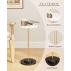 Round Side Table, Small Drink Table for Small Spaces, Modern