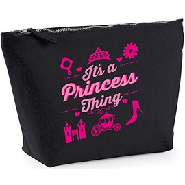Hippowarehouse It's a princess thing printed make up cosmetic wash bag 18x19x9cm