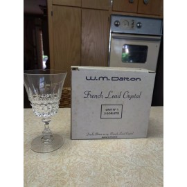 W.M. Dalton French Lead Crystal No 1  Boxed Set of 2 Goblets