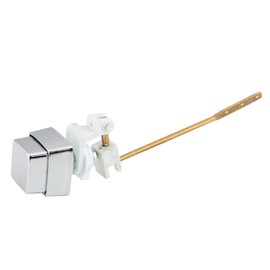 WC-Spülhebelgriff, universelle seitliche Montage, WC-Spülhebel, quadratischer Druckknopf, WC-Griff für 1,6 x 1,6 cm große Öffnung, WC-Tank – Messinghebel