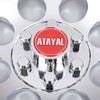 G-PLUS 10" Chrome Wheel Cover Hub Caps Compatible with EZGO
