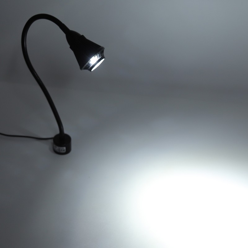 7W LED Machine Work Lamp with Magnetic Base Aluminum Gooseneck