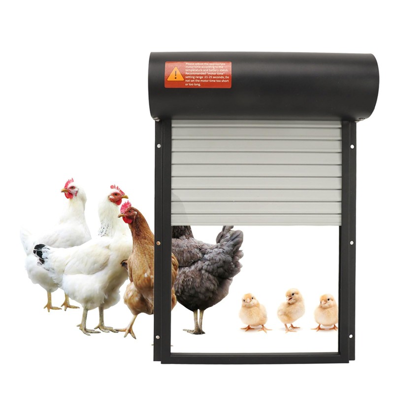 Metal Solar Powered Door for Duck Goose Farm, Automatic Chicken