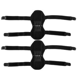 Knee Protection Booster Joint Support Pads Recovery Brace Spring Force Knee EnhancerBlack 1 Pair