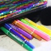 Large Rainbow Reversible Sequin Pencil Case School Glitter Make Up