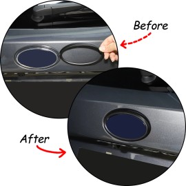 Unbranded Matte Black Front Rear Logo Badge Emblem Cover Ring For Subaru Outback 2021-2022