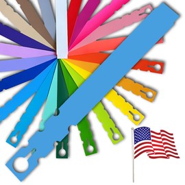 TAGKRAFTERS 9" x 1" Blue - 500 Pcs - Plastic Plant Tags and Labels - Wrap Around Thermal Plastic - Nursery Garden Tree Labels | Made in The USA |