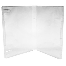 (6) CheckOutStore Plastic Storage Cases for Rubber Stamps, 7/8 inch Spine Size (Clear/Spine: 21 mm)