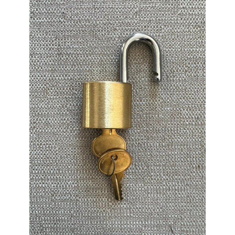 New Wilson Bohannan WB Padlock Brass Lock Heavy Duty w/