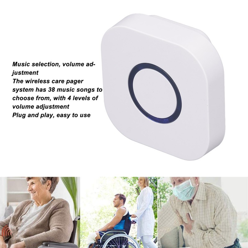 Wireless Caregiver Pager Call Button Professional 433MHZ Long Range IP55