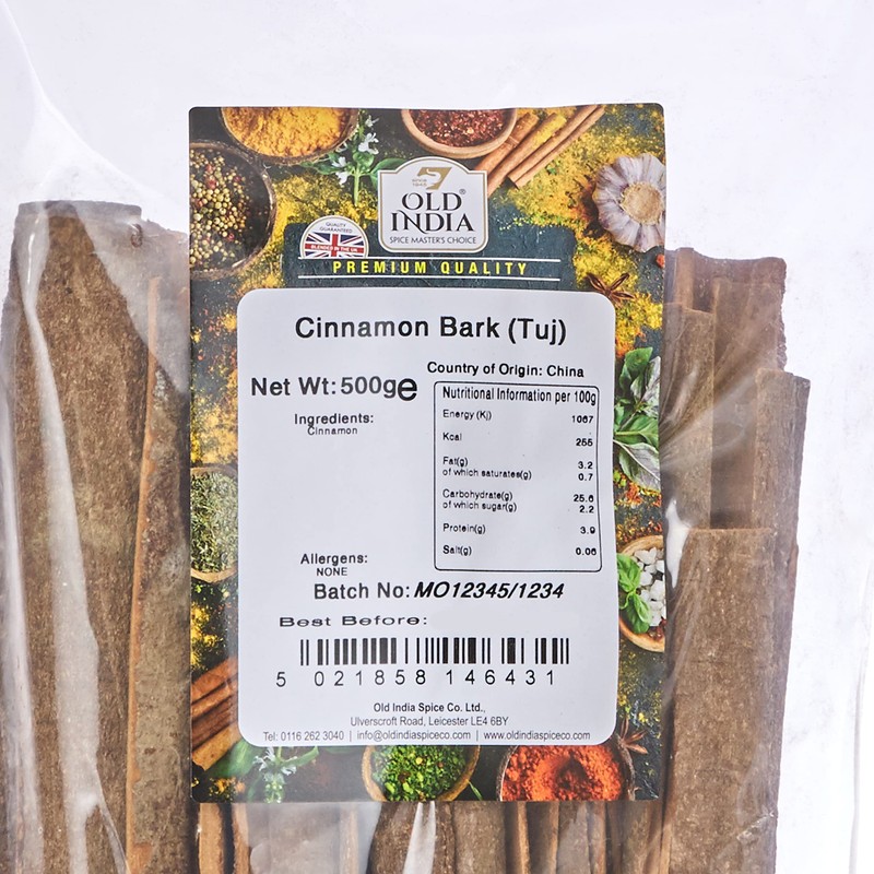 Old India Cinnamon Bark (Tuj) 500g