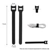 : GaoBangM 100 Pcs Reusable Cable Ties, Cable Ties, Fastening