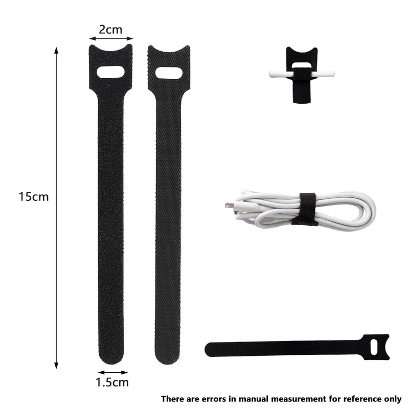 : GaoBangM 100 Pcs Reusable Cable Ties, Cable Ties, Fastening