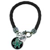 Holly Road Bracelet Custom Cerebral Palsy Awareness Black Leather MOM