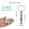brileze 6 Pcs High Pitch Dog Whistles for Recall Professional