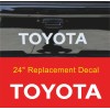 Oracal LIME GREEN TOYOTA TAILGATE Vinyl Decal Toyota Sticker Emblem