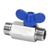 DERNORD Stainless Steel Ball Valve -3/8 Inch NPT Thread Male