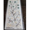 Fiskars Heidi Grace Rub-Ons Transfers - Blue Flowers Scroll Flourishes