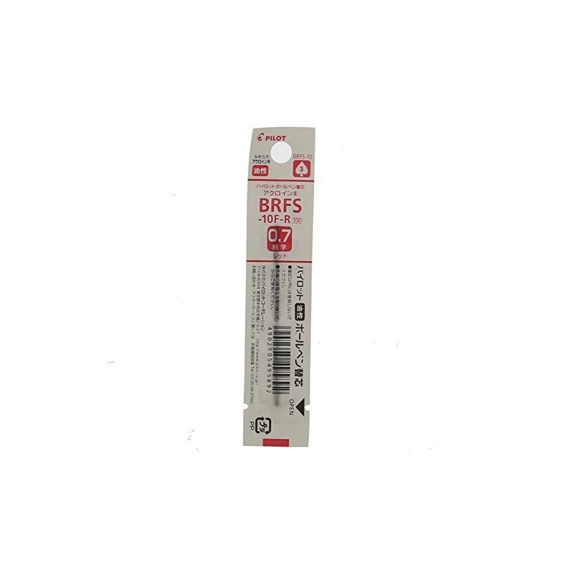 Pilot BRFS-10F-R Permanent Ballpoint Pen Refills, Acro Ink, Assorted Colors,