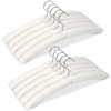 JS HANGER Padded Clothes Hangers for Sweaters 17Inch – 10