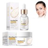 Hppsctink Reis-Extrakt, 15ml Anti-Falten-Essenz aus Reis und 50g Reis-Gesichtscreme, Tiefgehende