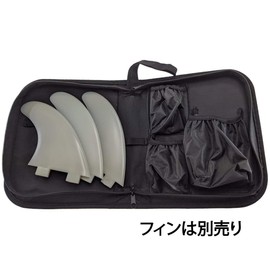 Surfboard Fin Case Pouch Nylon FCS Fins for Future Fins (airSUP Black)