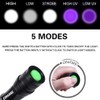COSOOS 2 Pack UV Flashlight Blacklight, 2 in 1 LED