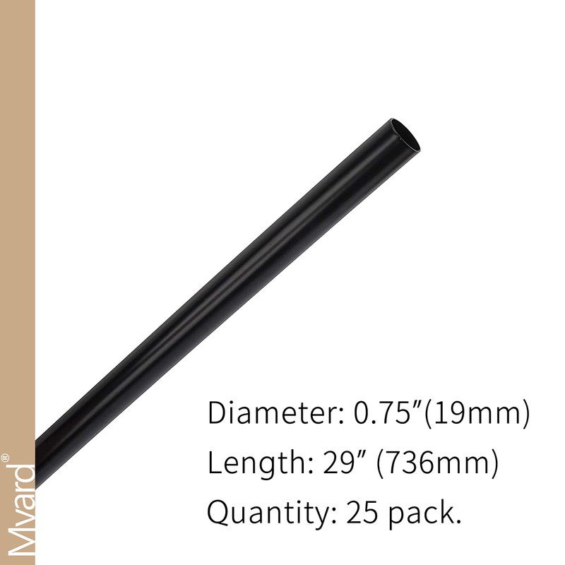 Myard 29 Inches Classic Hollow Round Iron Deck Balusters for