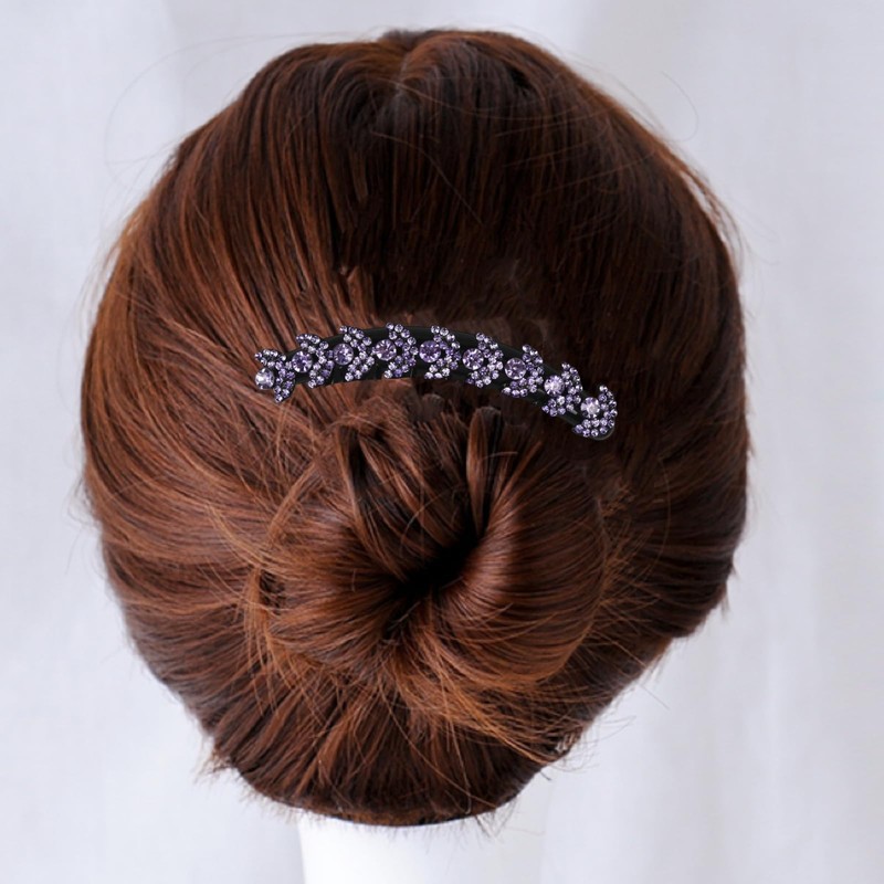 EZ PEACH Rhinestone Hair Comb DE Yaii Wind, Rakuchin, Kantan