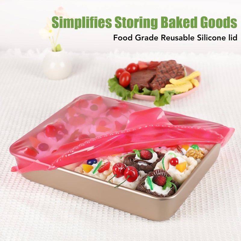 Silicone Stretch Lids for Food Storage in Fridge, Reusable Elastic