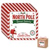 Christmas Gift Stickers, Retro North Pole Airmail Labels