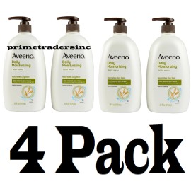 Aveeno Daily Moisturizing Body Wash, 33 fl. oz., 4 pk.