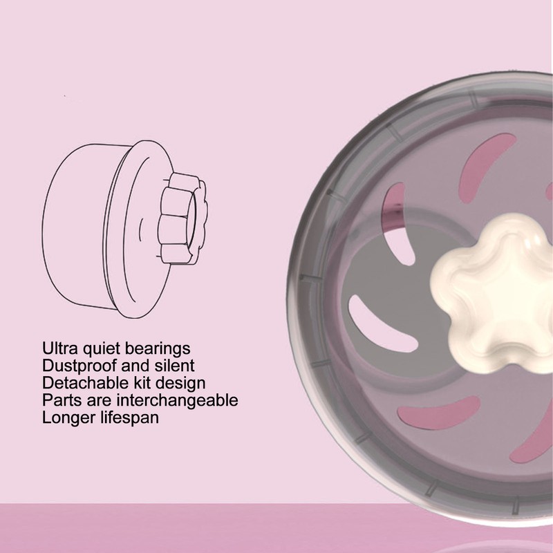 Silent Hamster Exercise Wheel Detachable Prevent Slip Quiet Hamster Running