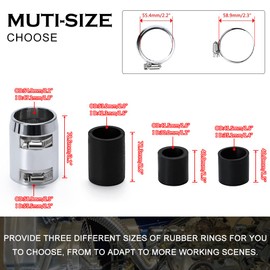 Hypertune Universal 36" Stainless Steel Radiator Flexible Coolant Water Hose Kit W Cap Clamp Silver