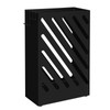 SONGMICS Umbrella Stand, Rectangular Umbrella Holder with Water Tray, Hooks,