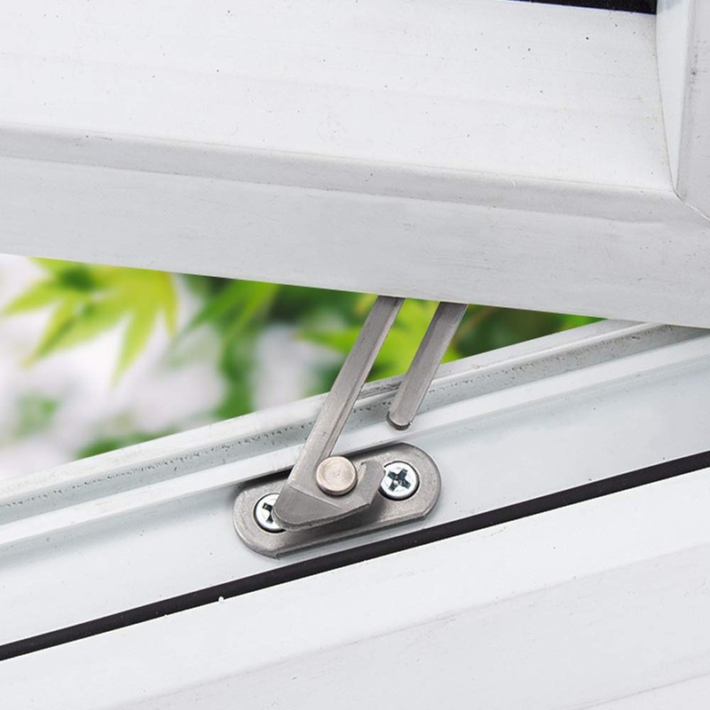 Pack of 2 Window Restrictors, 304 Stainless Steel Window Hooks,
