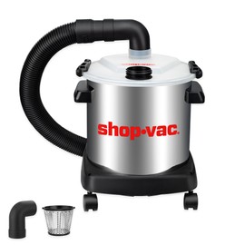 Shop-Vac Dust Collector with 5 Gallon Stainless Steel Tank, Movable Bucket for Woodworking, Easy Disposal of Dust & Debris, Prolong Filters Life, Elbow Fittings, 2-1/2" Hose and Filter Included