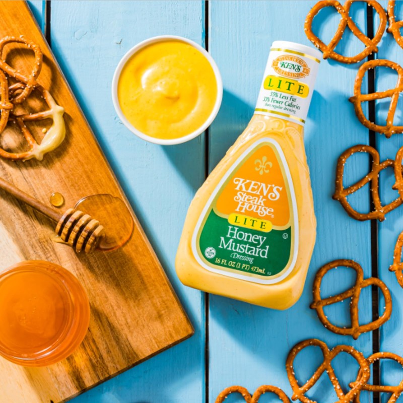Ken's Steak House Lite Honey Mustard Dressing 16 Fl Oz