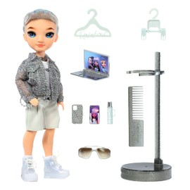 Rainbow High Aidan- Purple Boy Fashion Doll. Fashionable Outfit & 10+ Colorful Play Accessories. Great Gift for Kids 4-12 Years Old and Collectors.