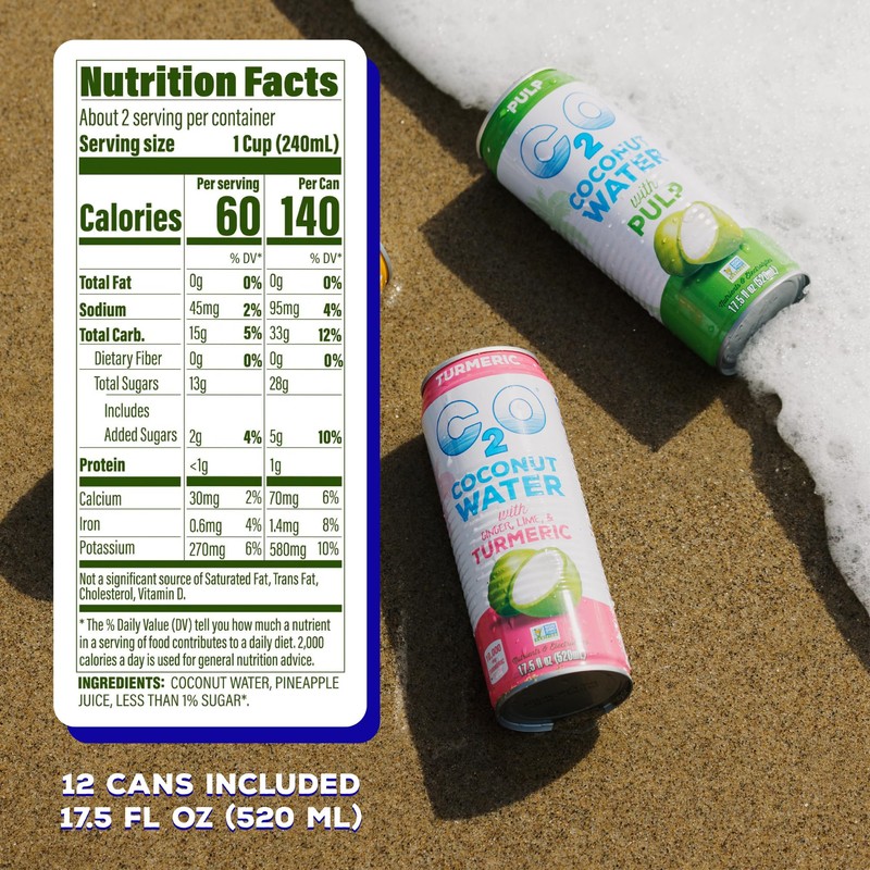C2O - Coconut Water with Pineapple (12 Pack) - Made