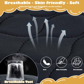 Universal Child Seat Protector Pad, Nappy Leaks for Toilet Training, Protector Pad for Potty Training, for Toddlers, Potty Training, Pack of 2 (Black)