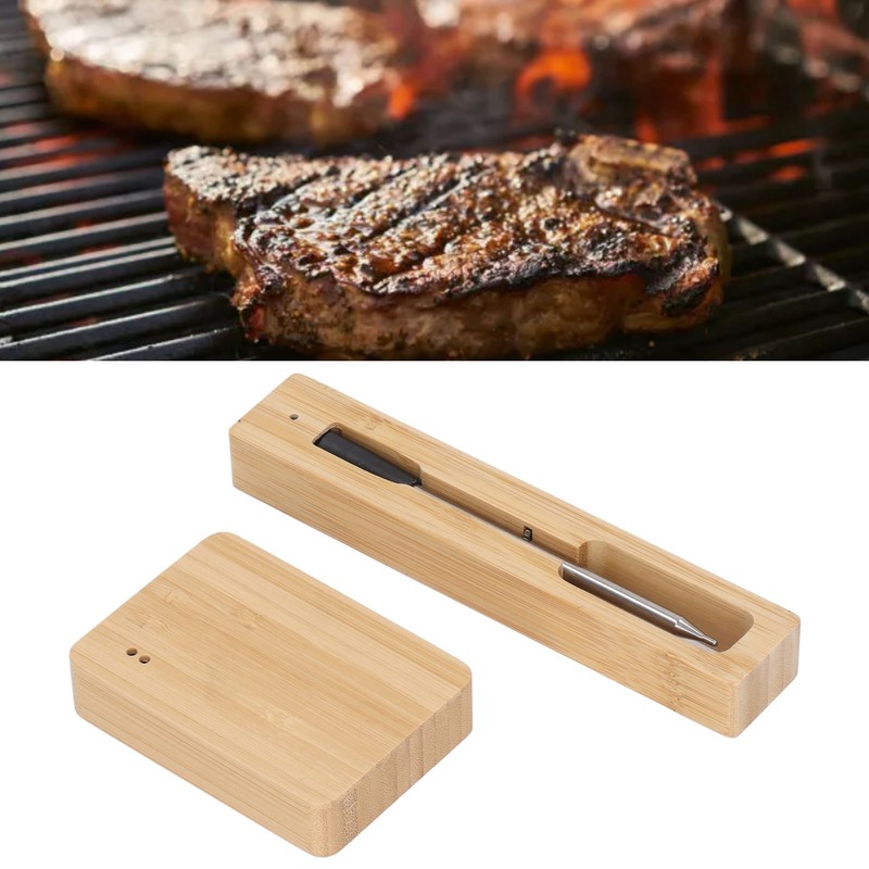 Wireless Meat Thermometer USB Rechargeable 20 Minutes Charging IP67 Waterproof
