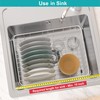 iPEGTOP Expandable Multifunctional Dish Drying Rack, Over The Sink, in