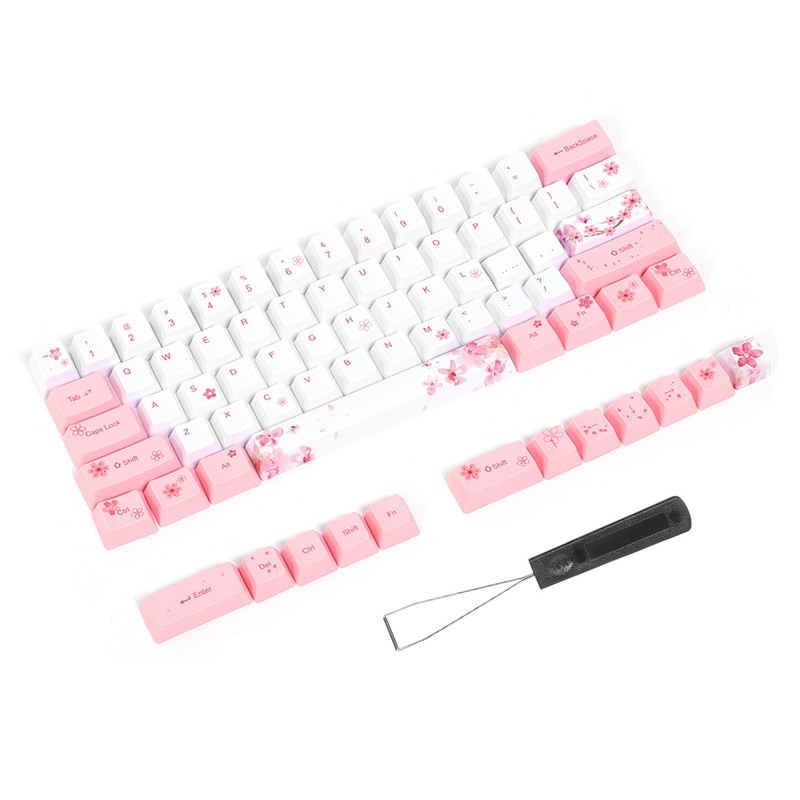 73PCs Sublimation Keycaps PBT Mechanical Keyboard Accessory PC Parts with