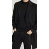 Reiss Mens Coal Winter Overcoat Black Small RRP$645