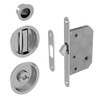 Toilet Hook Lock Set for Sliding Doors, Round Door Rosette