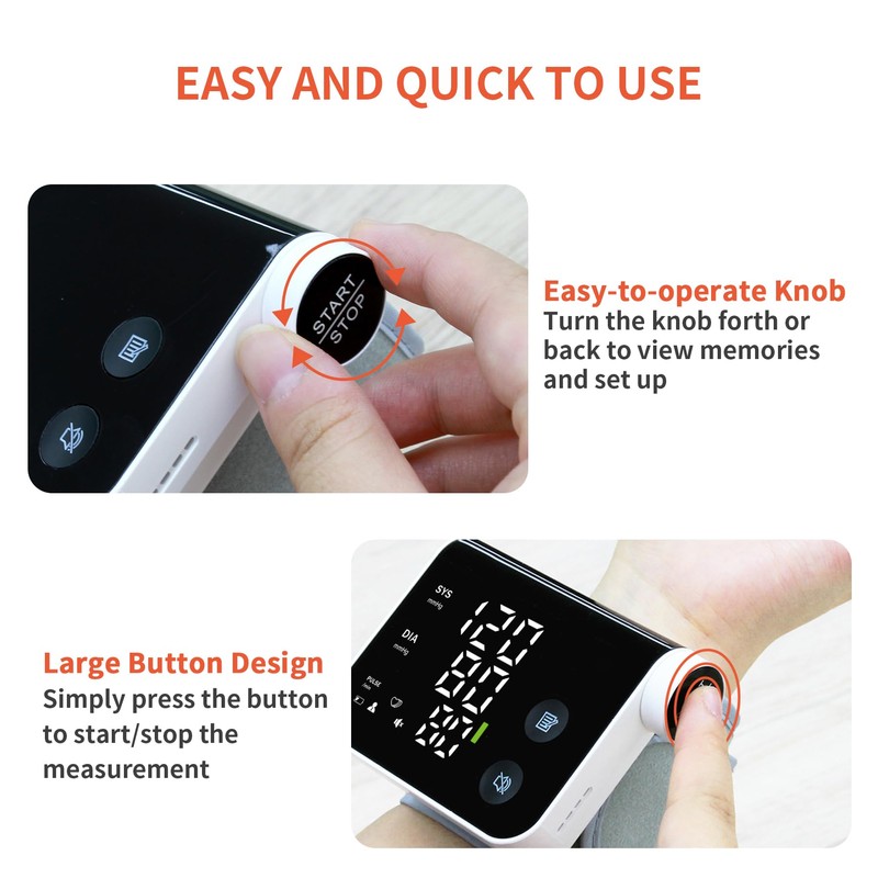 Oklar Blood Pressure Monitor Wrist Automatic Digital Blood Pressure Machine