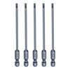 sourcing map 5pcs SL3 Magnetic Slotted Screwdriver Bits 3mm S2